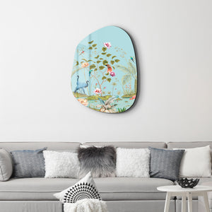 Tropikal Cennet – Amorf Cam Duvar Tablosu