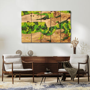 Unexplored Moss Forest | Premium Handmade Wall Sculptures - Artdesigna