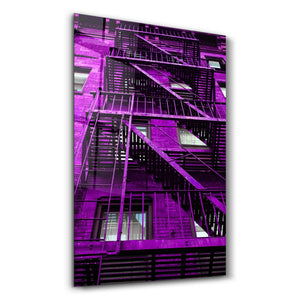 ・"Colorful Apartments"・Glass Wall Art - ArtDesigna Glass Printing Wall Art