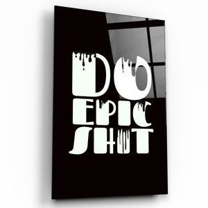 Do Epic X Black | Designers Collection Glass Wall Art - Artdesigna