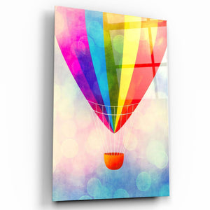 The Air Balloon | Glass Wall Art - Artdesigna