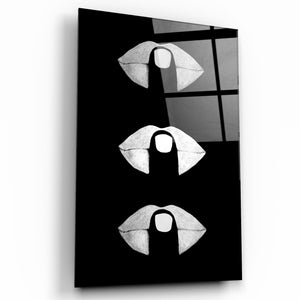 Simply Shush | Glass Wall Art - Artdesigna