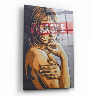Fragile | Glass Wall Art - Artdesigna