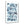 Blue Brush Marks | Glass Wall Art - Artdesigna