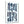 Blue Brush Marks V2 | Glass Wall Art - Artdesigna