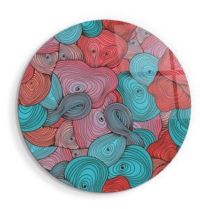・"Soft Tones"・Rounded Glass Wall Art - ArtDesigna Glass Printing Wall Art