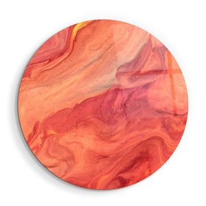 ・"Like Mars"・Rounded Glass Wall Art - ArtDesigna Glass Printing Wall Art