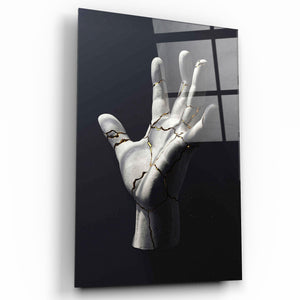 Broken by Gold | Designer's Collection Glass Wall Art - Artdesigna