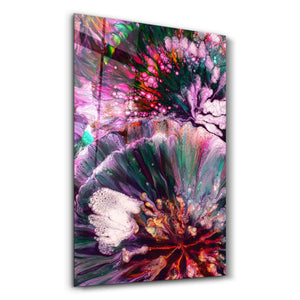 Abstract Colorful Design | Designer's Collection Glass Wall Art - Artdesigna