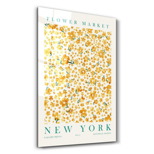 Flower Market No:11 New York | Gallery Print Collection Glass Wall Art - Artdesigna