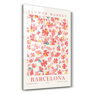 Flower Market No:18 Barcelona | Gallery Print Collection Glass Wall Art - Artdesigna
