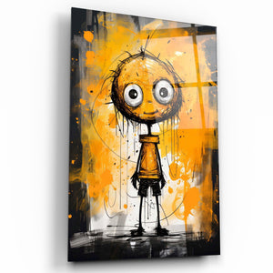 Still Happy to See You | Designers Collection Glass Wall Art - Artdesigna