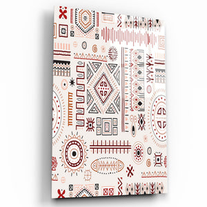 Scandinavian Egyptian Mix - Powder Beige | Zodiac Glass Wall Art - Artdesigna