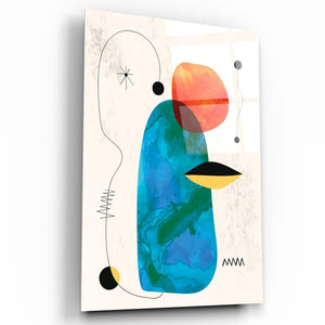 Colorful Modern Shapes 1 | Glass Wall Art - Artdesigna
