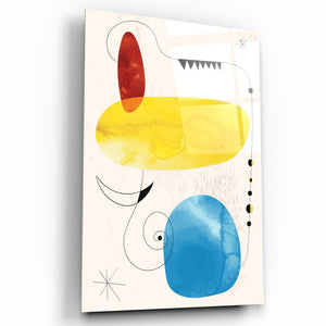Colorful Modern Shapes 2 | Glass Wall Art - Artdesigna
