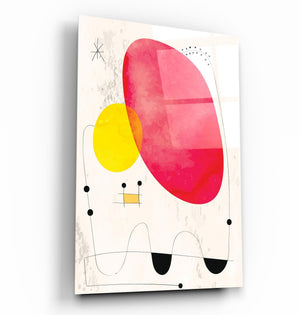 Colorful Modern Shapes 3 | Glass Wall Art - Artdesigna