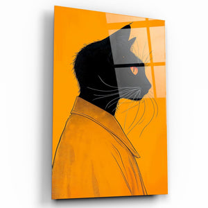 Cat | Designers Collection Glass Wall Art - Artdesigna