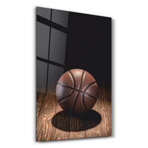 Basketball | Glass Wall Art - Artdesigna
