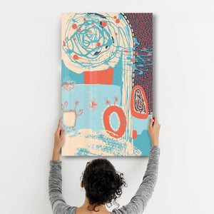 Whirl of Abstraction 4 | Glass Wall Art - Artdesigna