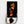 Mysterious Orange Face | Glass Wall Art - Artdesigna