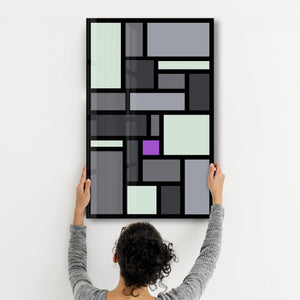 Signature Damson | Designer's Collection Glass Wall Art - Artdesigna