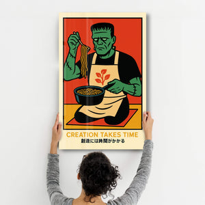 Yaratım Zaman Alır - Cam Duvar Tablosu