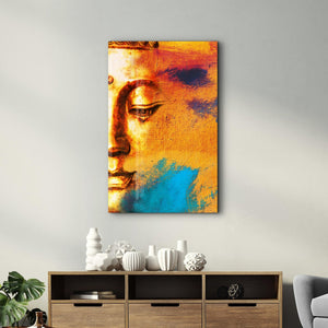 Buddha Portrait | Glass Wall Art - Artdesigna