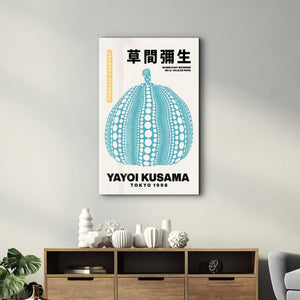 Yayoi Kusama Blue - Tokyo - 1998 | Gallery Print Collection Glass Wall Art - Artdesigna