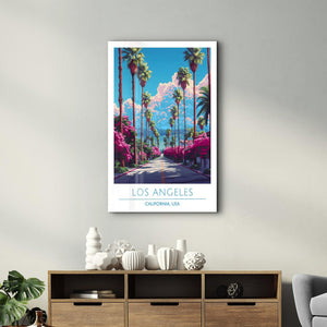 Los Angeles 3-California USA-Travel Posters | Glass Wall Art - Artdesigna