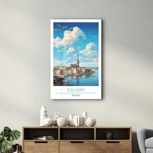 Galway Ireland-Travel Posters | Glass Wall Art - Artdesigna