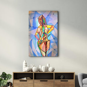 One Body Cello And Human | Glass Wall Art - Artdesigna