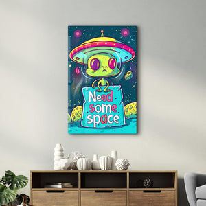 Need Some Space | Designers Collection Glass Wall Art - Artdesigna