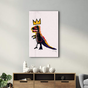 Dinozor JMB Stili - Cam Duvar Tablosu