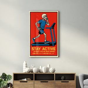 Ölüm Kadar Ciddi Kardiyo - Cam Duvar Tablosu