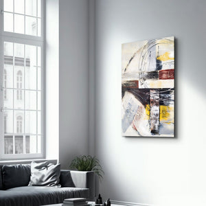 Abstract Oil Painting | Glass Wall Art - Artdesigna