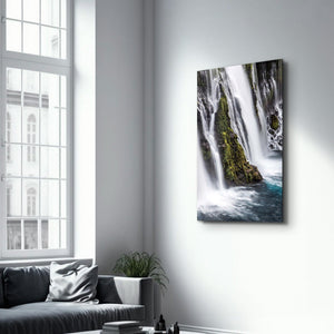 Burney Falls, California, USA | Glass Wall Art - Artdesigna
