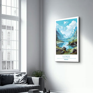 Fjords Norway-Travel Posters | Glass Wall Art - Artdesigna