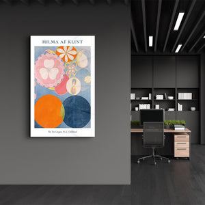 The Ten Largest No,2 Childhood- Hilma Af Klint | Gallery Print Collection Glass Wall Art - Artdesigna