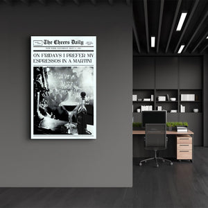 Espresso Martini - Glass Wall Art - Artdesigna