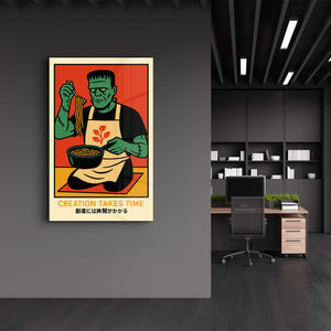 Yaratım Zaman Alır - Cam Duvar Tablosu