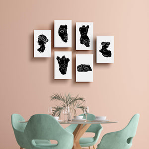 ."Statue Gallery". Contemporary Gallery Collection Glass Wall Art - ArtDesigna Glass Printing Wall Art