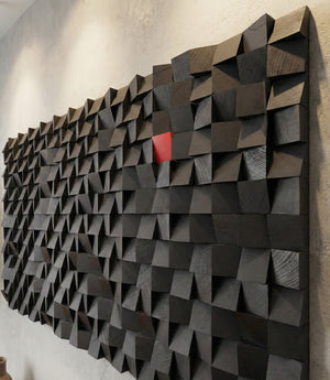 Kalabalığın Arasından Sıyrılın Akustik Ahşap El Yapımı Duvar Dekoru - Özel Üretim