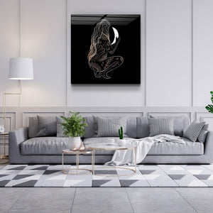 ."Moon Modern V2". Designer's Collection Glass Wall Art - ArtDesigna Glass Printing Wall Art