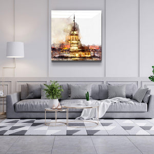 Maiden's Tower-Turkey - Glass Wall Art - Artdesigna
