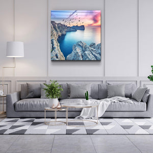 ・"Red Sunset"・Glass Wall Art - ArtDesigna Glass Printing Wall Art