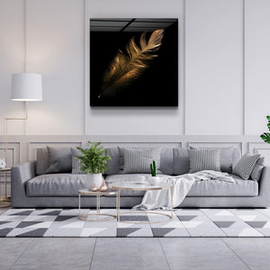・"Colorful Feather"・Glass Wall Art - ArtDesigna Glass Printing Wall Art