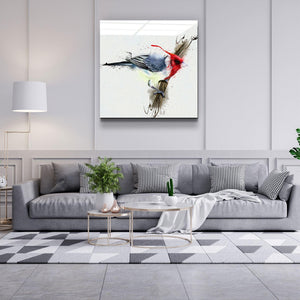 ・"Red Bird"・Glass Wall Art - ArtDesigna Glass Printing Wall Art