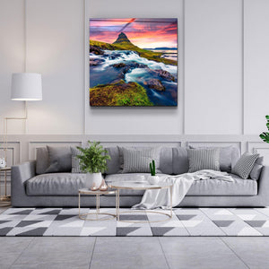 ・"Mountain River Landscape"・Glass Wall Art - ArtDesigna Glass Printing Wall Art