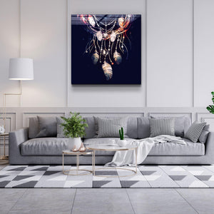 ."Feather Necklace". Glass Wall Art - ArtDesigna Glass Printing Wall Art