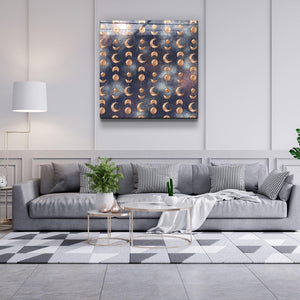 ."Moon Drops Grey". Glass Wall Art - ArtDesigna Glass Printing Wall Art